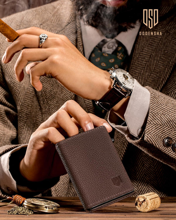 DODENSHA MagSnap Pebble Geldbörse Damen & Herren I Slim Wallet mit Münzfach I Kreditkartenetui Geldb