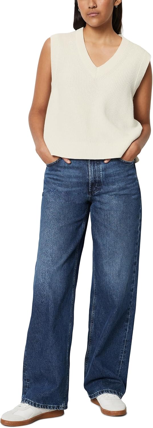 Marc OߴPolo Denim Damen Pullunder aus Bio-Baumwolle ärmellos, Silky White