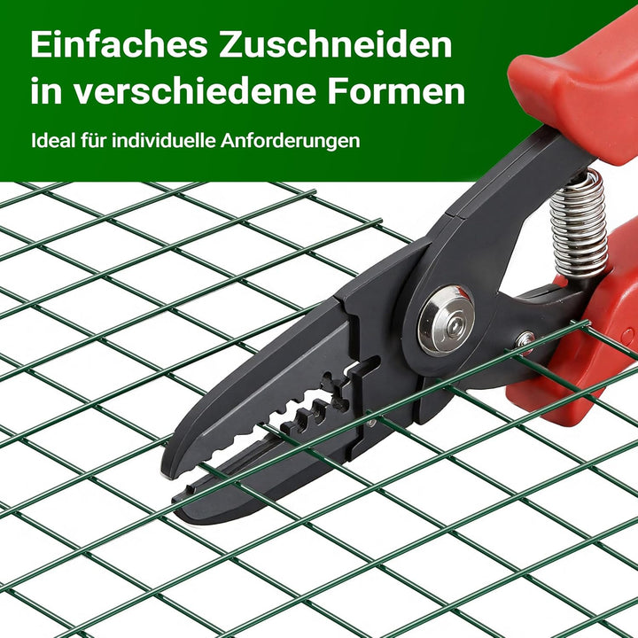 Wiltec Maschendrahtzaun Grün 1x10 m 50 cm Höhe 0,9 mm Stärke 19x19 mm Maschengrösse, Volierendraht 4