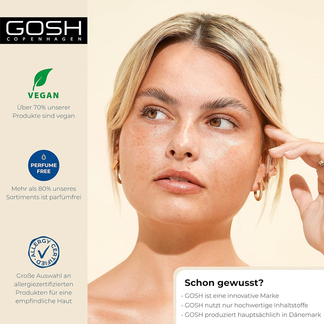 GOSH Eyedentity Lidschatten-Palette 003 BE HAPPY mit 9 perfekt abgestimmten Farben in Matt & Metalli