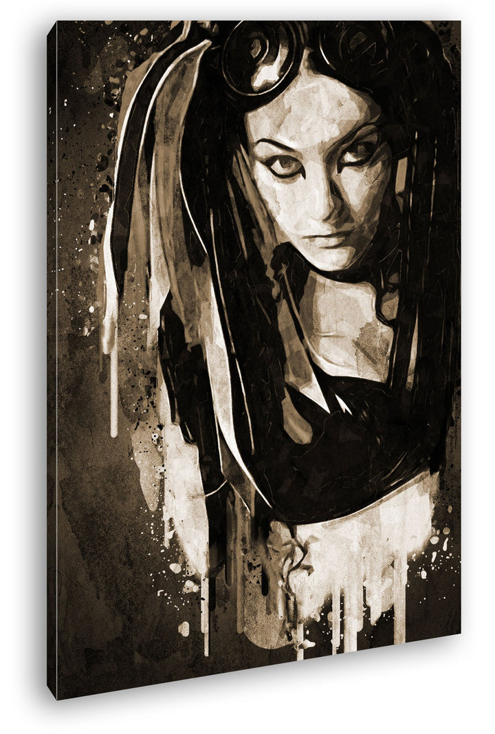 deyoli Gothic - Illustration Format: 80x60 Effekt: Sepia als Leinwandbild, Motiv fertig gerahmt auf