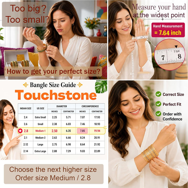 Touchstone Armreif Sammlung modern hübsch attraktiven Look Handgelenk Füller dünne Designer-Schmuck