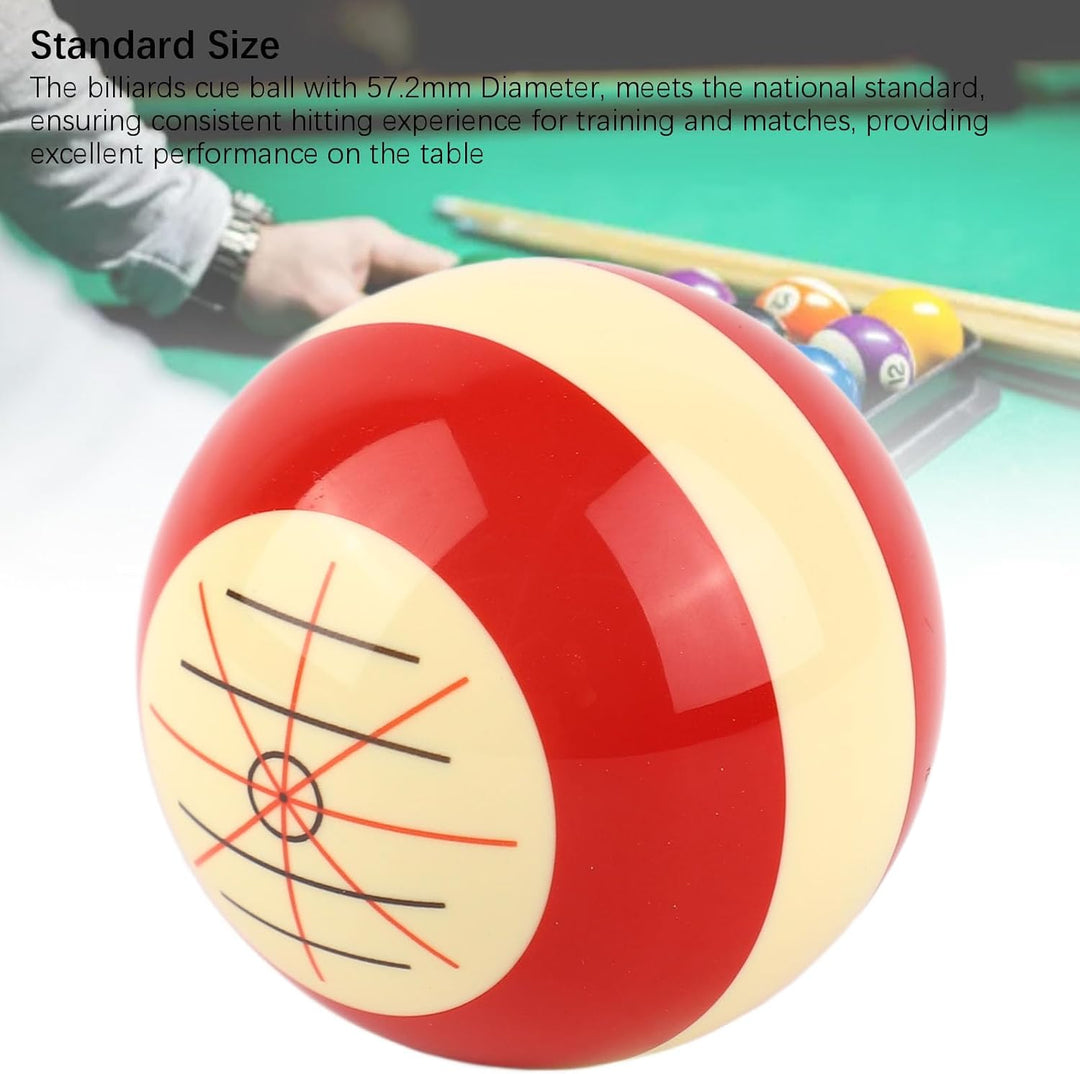 Billard Cue Ball, 57,2 mm Billardkugeln Harz Standard Pool Trainingsball für Amerikanischer Billard