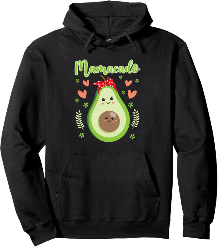 Mamacado Avocado Red Bandana Tochter Sohn Schwangerschaft Pullover Hoodie