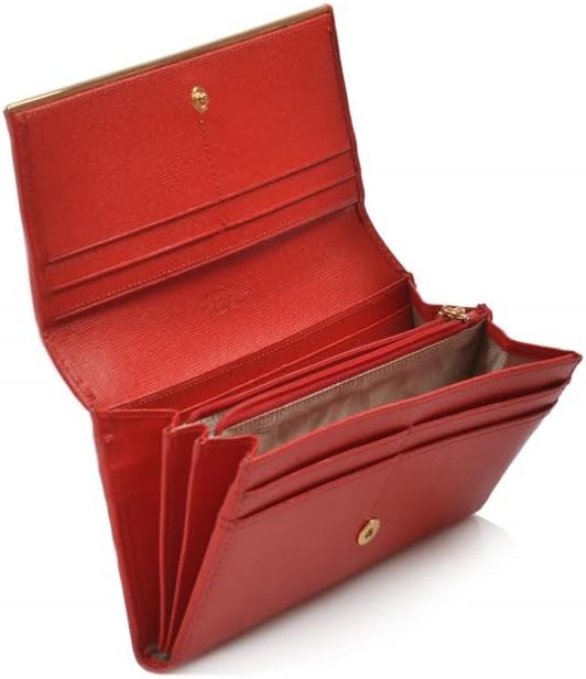 GIUDI ® Geldbörse Damen Leder Rot Lang Echtleder Saffiano Gold-Optik Abendtasche Clutch Kartenfächer
