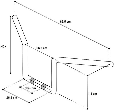 Lenker Fat Ape Hanger Square 16" kompatibel mit Harley Sportster 1200 Nightster schwarz