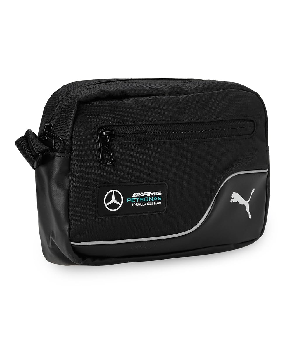 PUMA Herren Mercedes-AMG Petronas Motorsport Umhängetasche Schwarz Einheitsgrösse, Schwarz Einheitsg