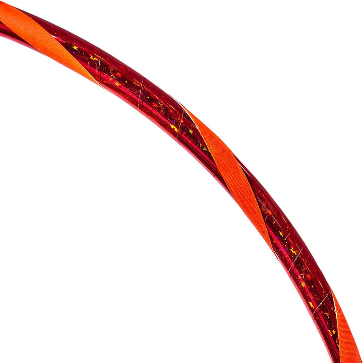 Super Star Kinder Hula Hoop Reifen mit Sternen-Muster Ø60cm Stern-Rot-Orange, Ø60cm Stern-Rot-Orange