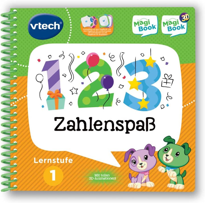 Vtech 80-488904 MagiBook-Lernbuch-Bundle: 3 Bücher der Lernstufe 1 (Tierbabys 3D, Formen und Farben