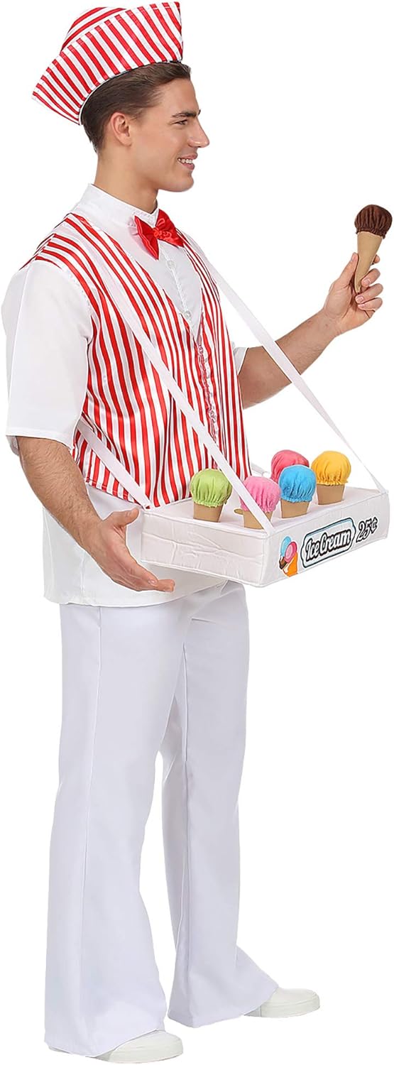 WIDMANN 68594 COSTUME GELATAIO RETRO ANNI 50 XL #6859, XL