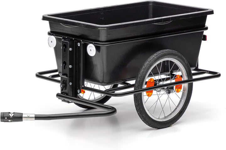 ROLAND Fahrradanhänger Big Boy, Lastenanhänger, mit Tiefdeichsel (D), Kupplung, für Transport, Schwa