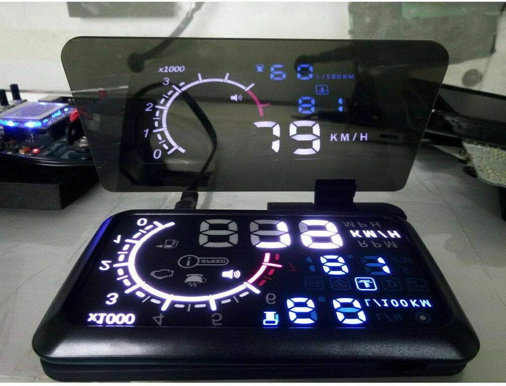 Riloer 6 Zoll Universal Auto HUD Display mit GPS Navigation Halterung