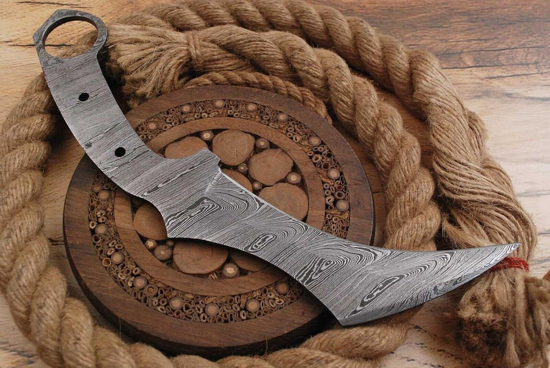 Damast Klinge Handgeschmiedete Damast Rohling Damascus blank blade 6026EA