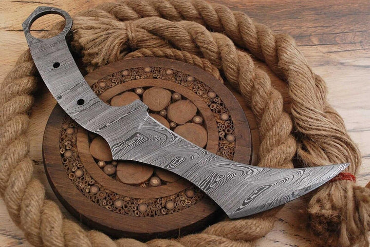 Damast Klinge Handgeschmiedete Damast Rohling Damascus blank blade 6026EA