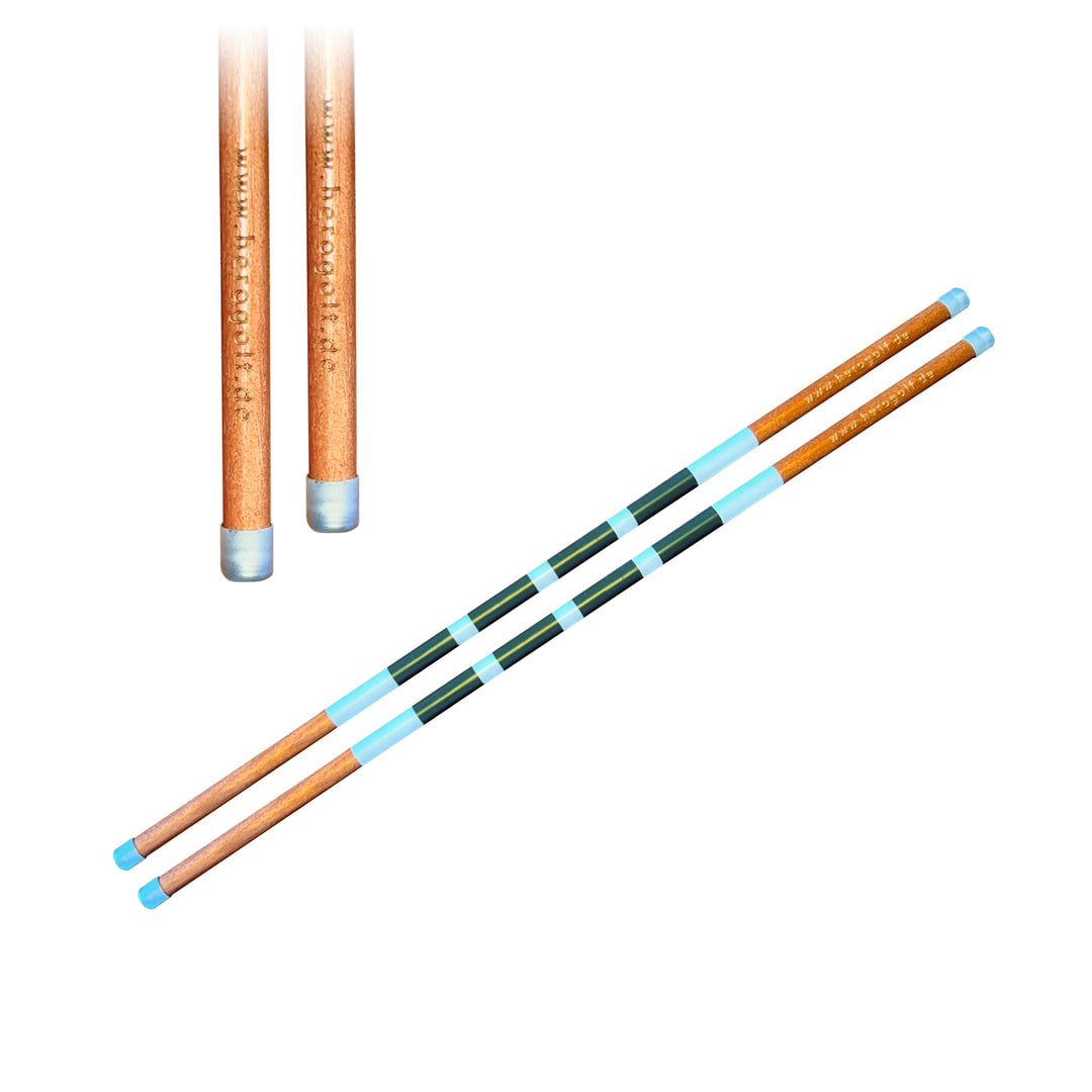 Hero Alignment Stick aus Holz - Der Moderne Ausrichtungstab das Training im Golf mini grün / weiss,