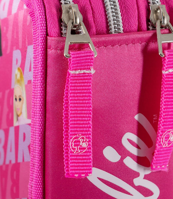 Clondo Federmäppchen Kinder für Barbie Fan, 3 Organisierte Fächer, Federtasche Junge Gefüllt, Mädche