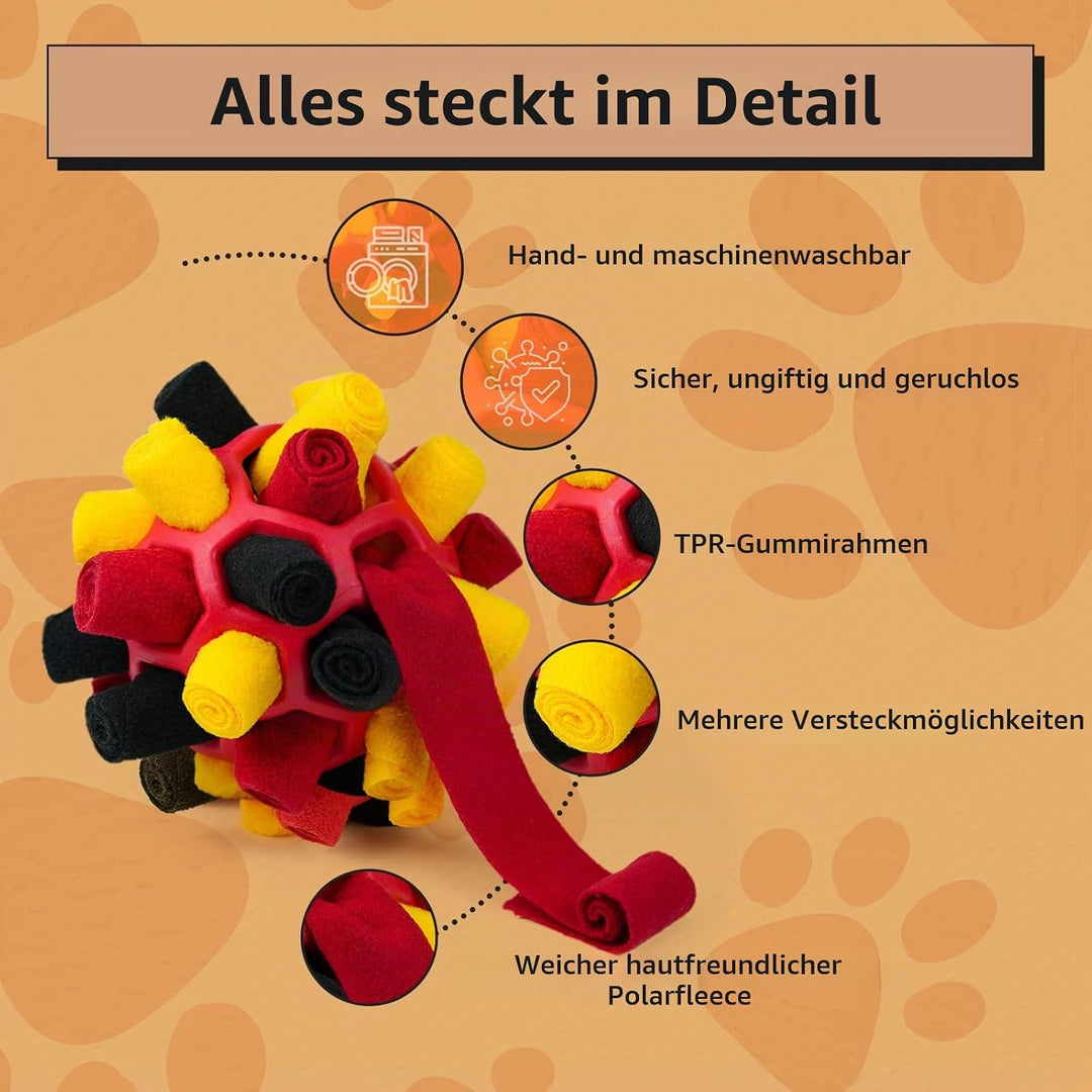 Schnüffelball für Hunde, Schnüffelteppich Schnüffelspielzeug Interaktive Hundespielzeug tragbarer Ha