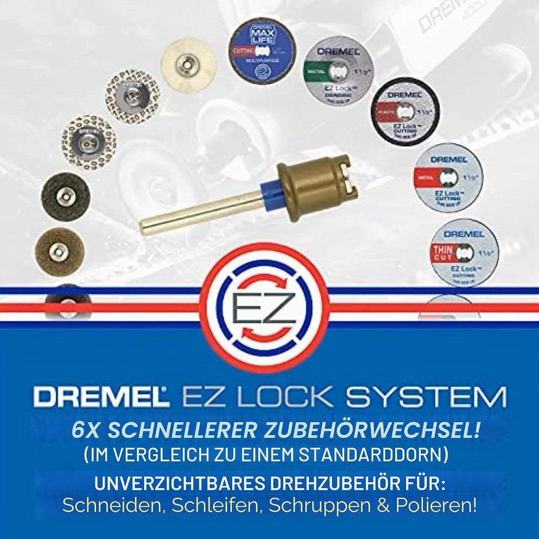 Dremel EZ456B - 12 Stück 1 1/2 Zoll EZ Lock Rotary Tool Trennscheiben perfekt für Blech und Kupfer R