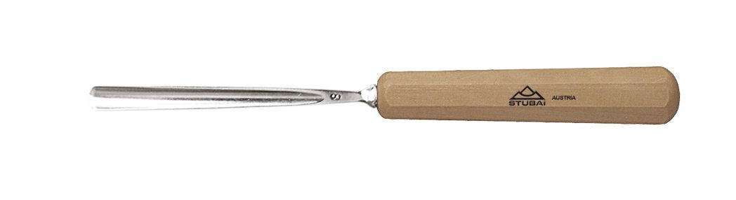 Stubai Stechbeitel Serie 55 - Form 8 : Gerades Hohleisen 4mm - 550804, 4mm