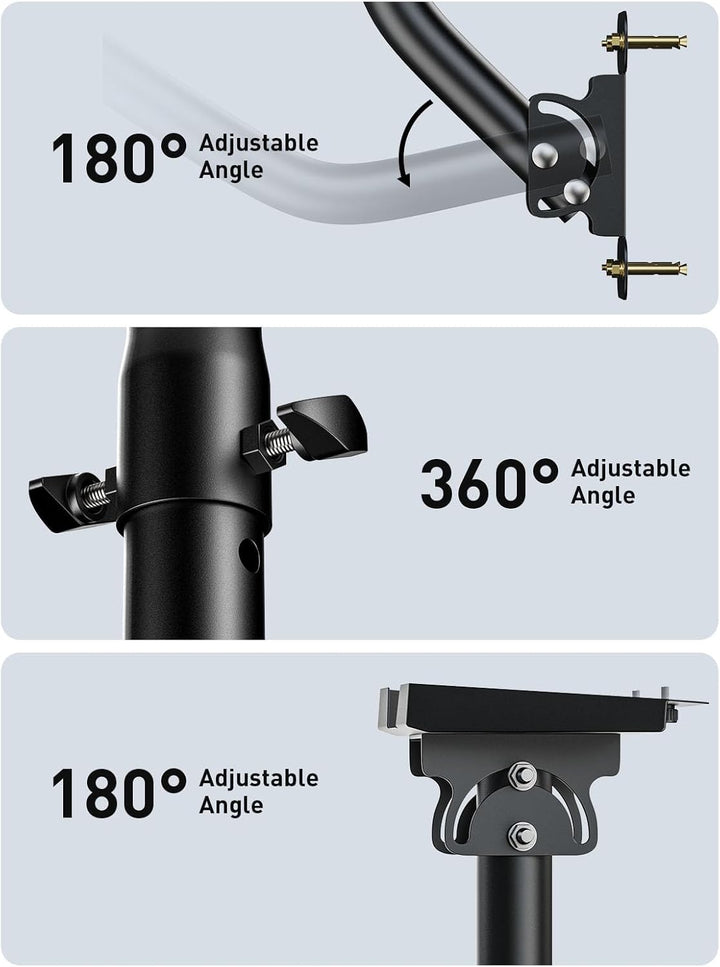 Starlink Gen 3 Halterung 360° Verstellbare Wandhalterung Mast Montagekit mit Rohradapter Starlink Ge