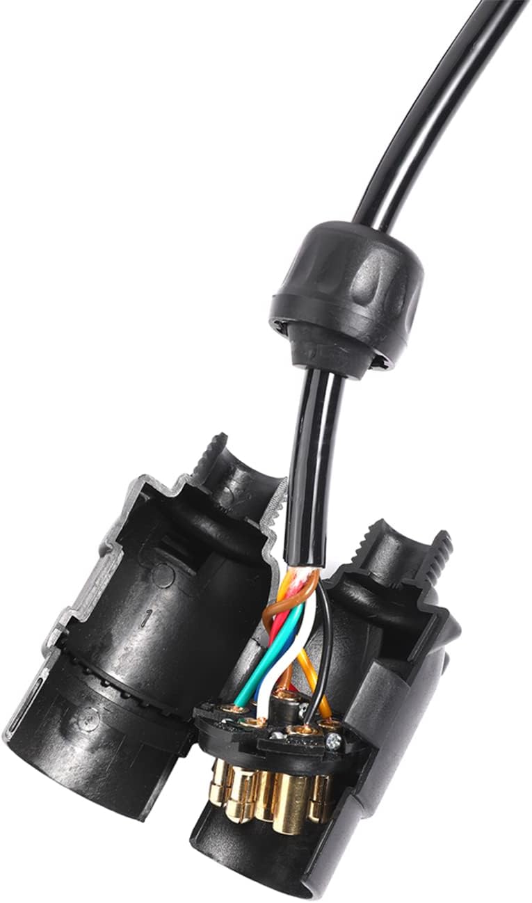 Anhänger Spiralkabel 7 Polig 3,5 Meter, 12V Anhänger Verlängerungskabel 7 Polig, Anhängerkabel Mit A