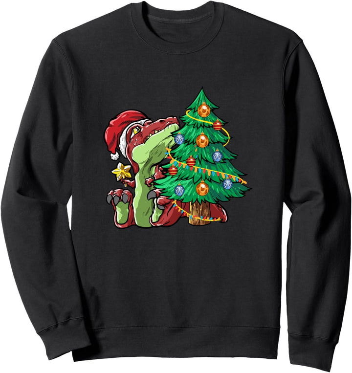 Lustiges T-Rex Can't decorate The Christmas Tree Artwork Sweatshirt