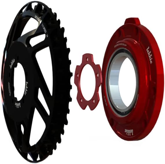 windmeile | Lekkie Bling Ring Complete Set, 40T, für Bafang BBS01 und BBS02, Kettenblatt, Drive Cove