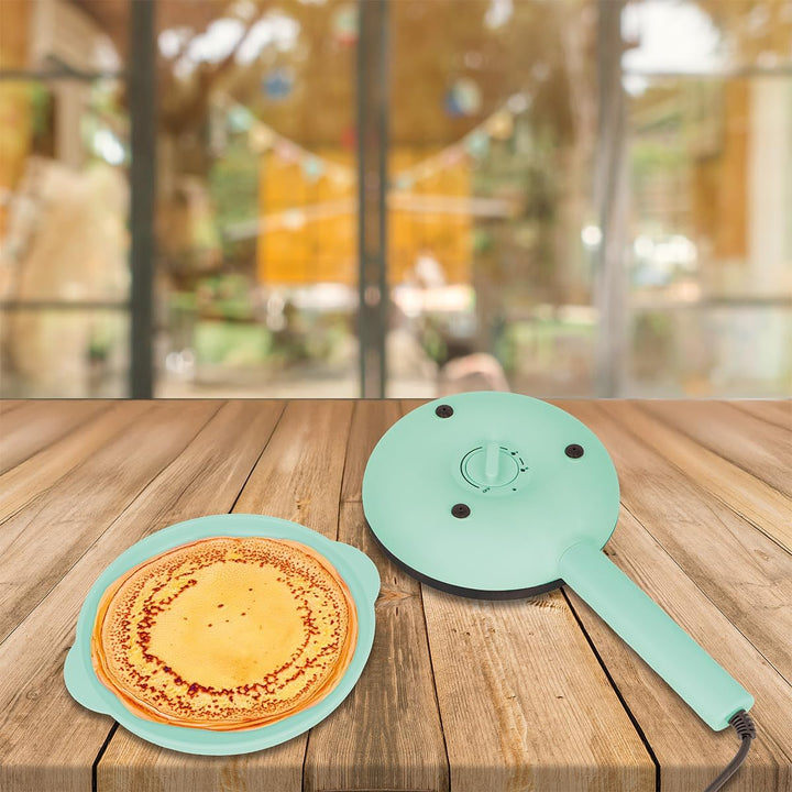 Jocca Crepes Maker Türkis | 21 cm Durchmesser | 600W | 3 Temperaturstufen | Ergonomischer Griff