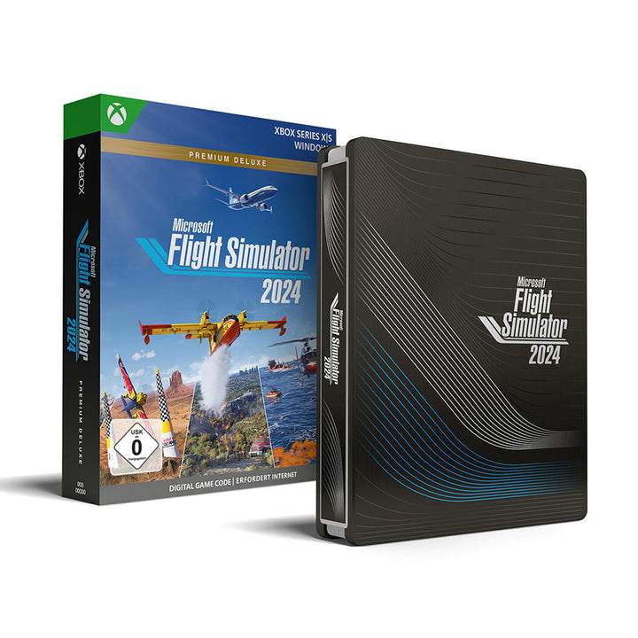 Microsoft Flight Simulator 2024 – Premium Deluxe SteelBook Edition – Xbox Series X|S und Windows Dow