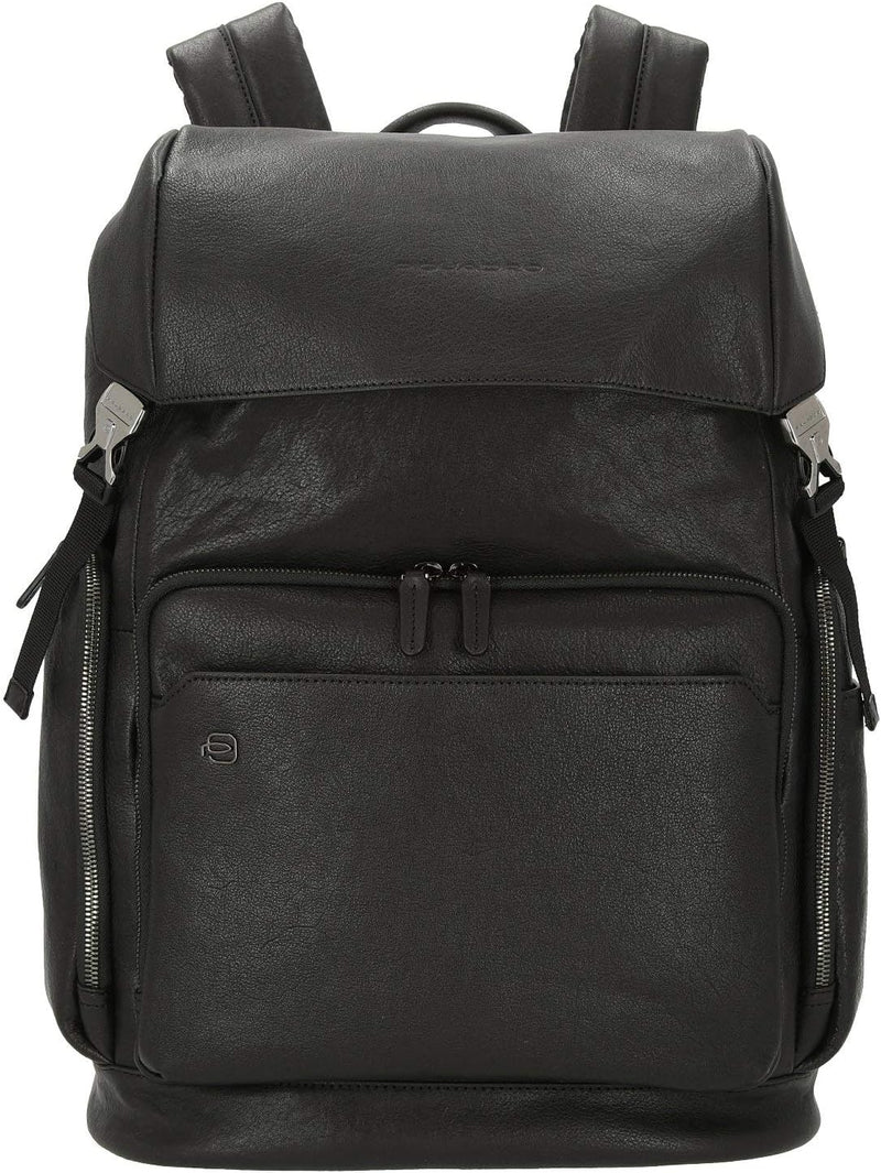 Piquadro Black Square Rucksack Leder 44 cm Laptopfach