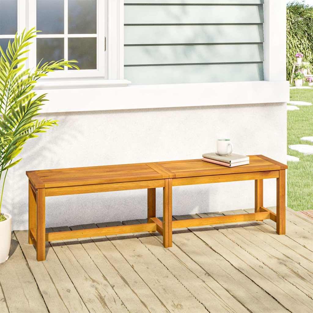 vidaXL Gartenbank 150x35x45 cm Massivholz Akazie 150 x 35 x 45 cm, 150 x 35 x 45 cm