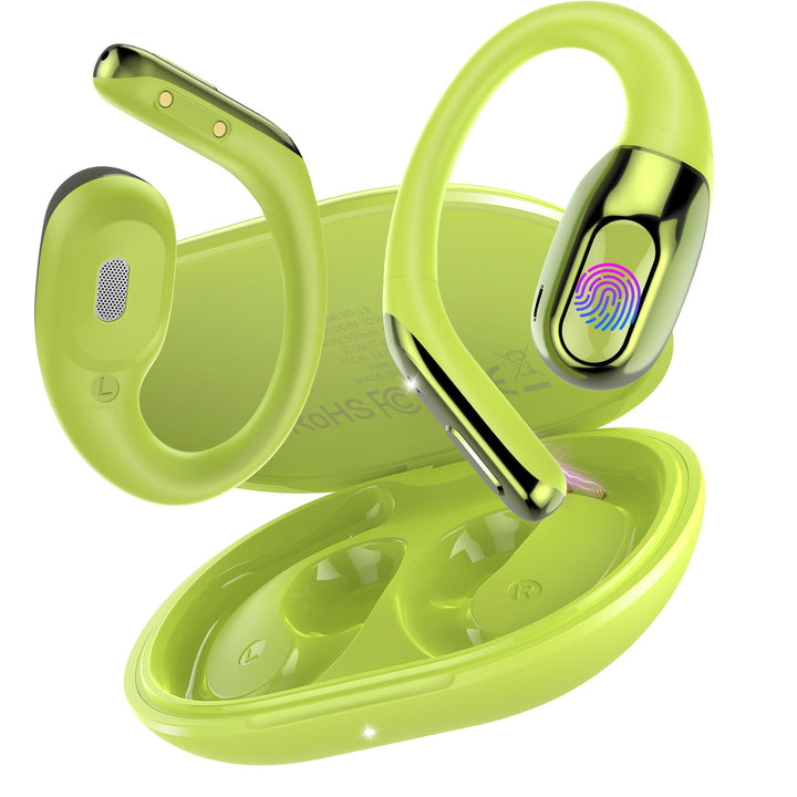3 in 1 Open Ear KI Übersetzer Kopfhörer, 165 Sprachen &amp; 8 Modi Grasgrün | 45Std Übersetzungskopfhöre