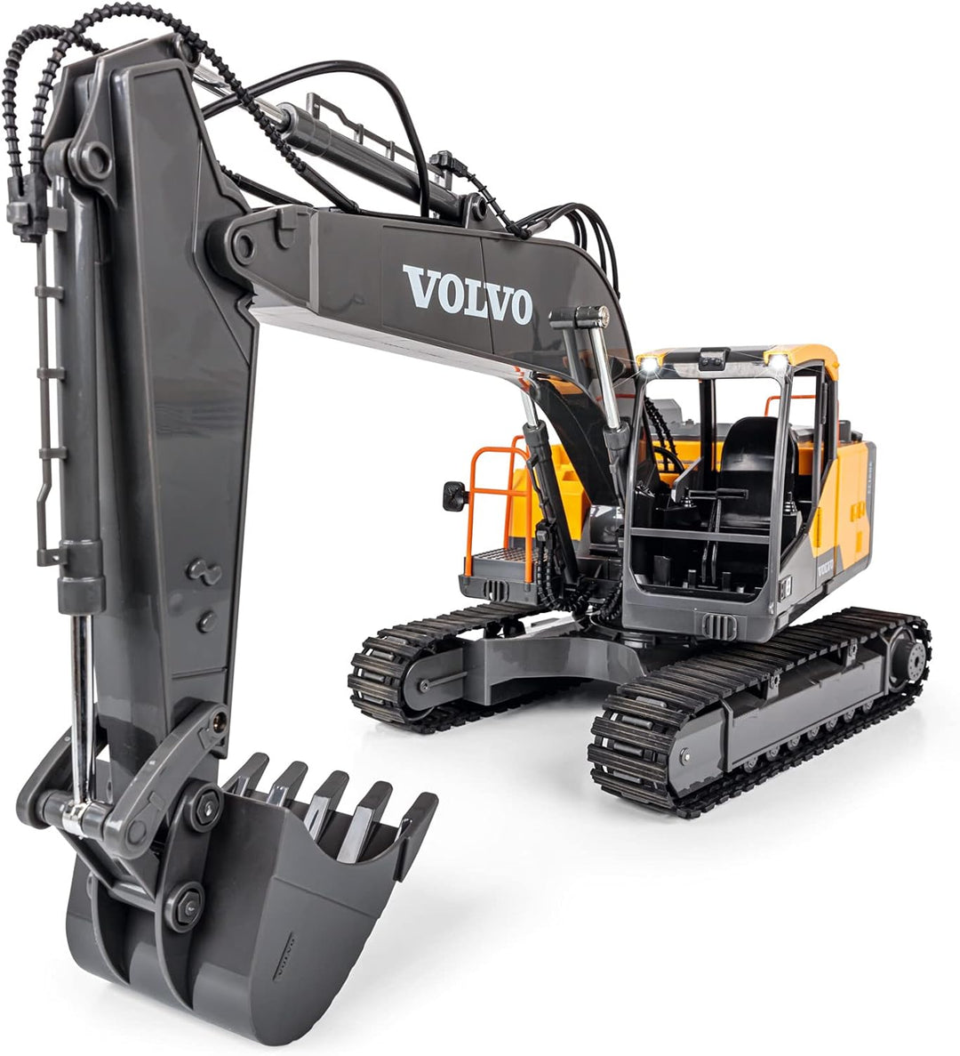 Carson 500907339 Raupenbagger Volvo 1:16 - Ferngesteuertes Baufahrzeug für Kinder ab 8 Jahren, RC Ba