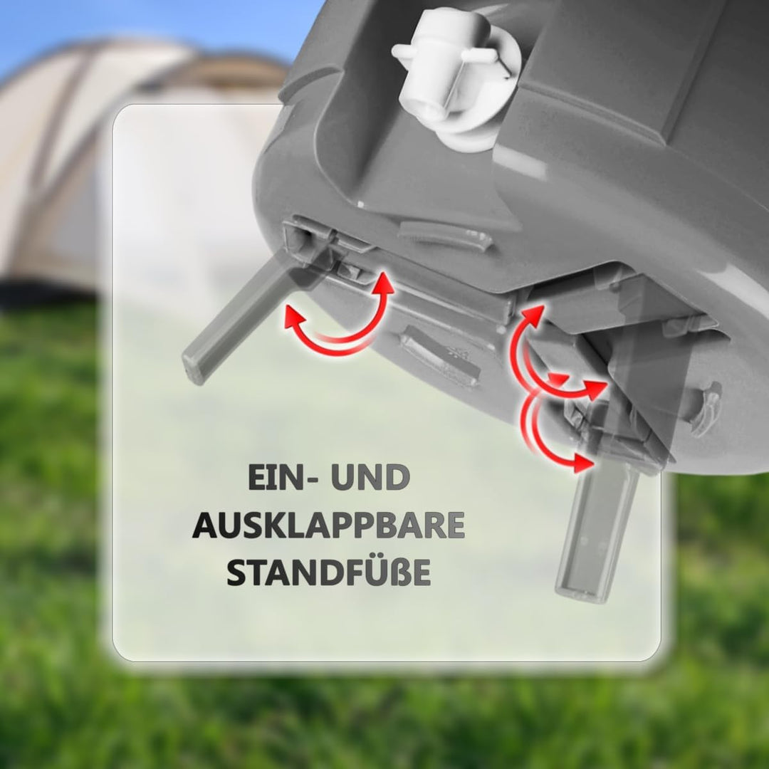 Getränkespender Getränkebehälter Thermobehälter 8L isoliert mit Zapfhahn und ausklappbaren Standfüss