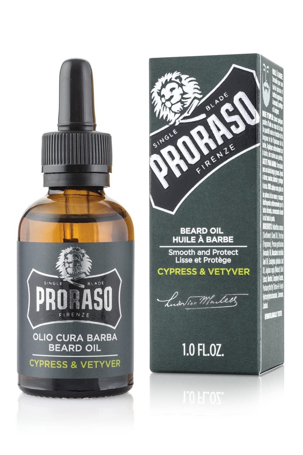 Proraso Beard Oil Cypress &amp; Vetyver 30ml &amp; Beard Oil Azur Lime, 30 ml Bundle mit Beard Oil, Azur Lim