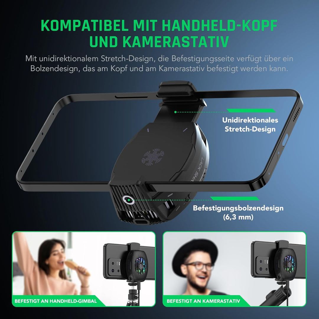Black Shark FunCooler 5 NEO Handy Kühler für Gaming, Kabelgebundener Smartphone Kühler, Leicht, mit