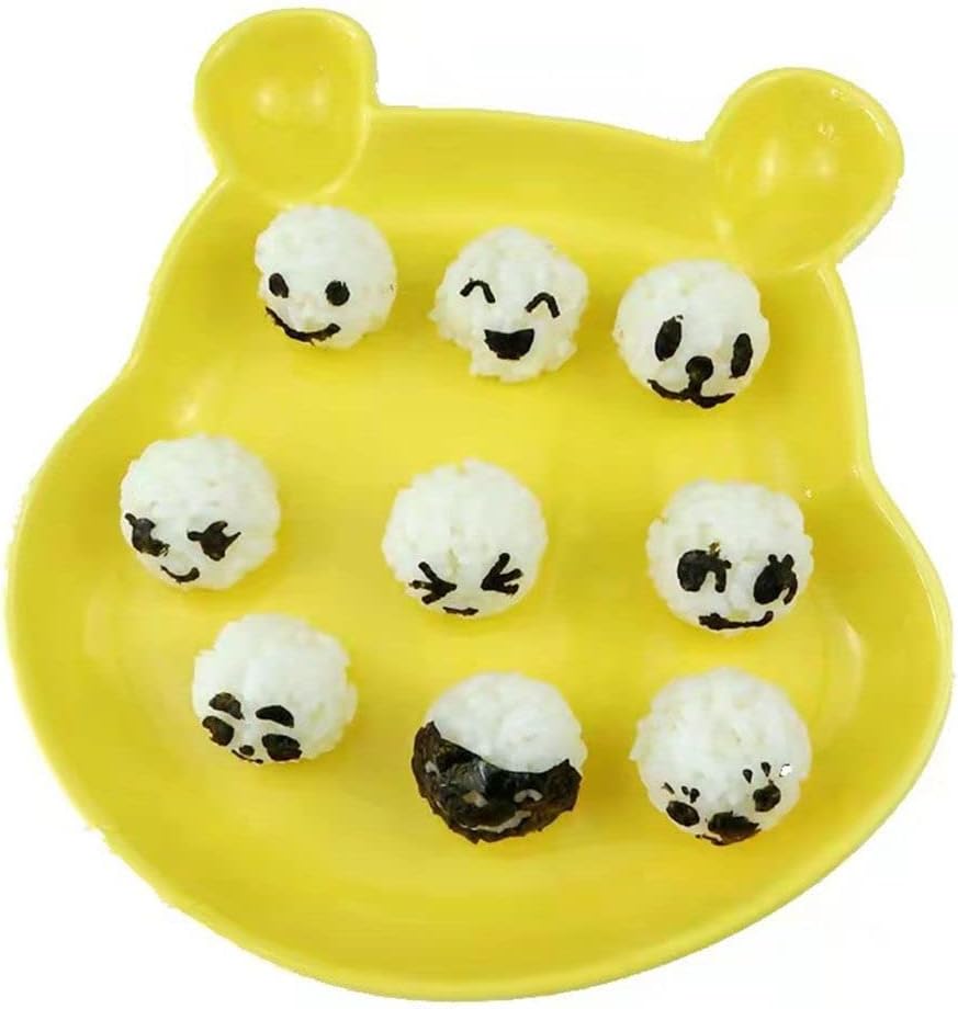 1 x Cartoon-Laver-Seetang-Nori-Ausstecher, Onigiri-Stanzstempel, DIY, Babymahlzeit, lächelndes Gesic