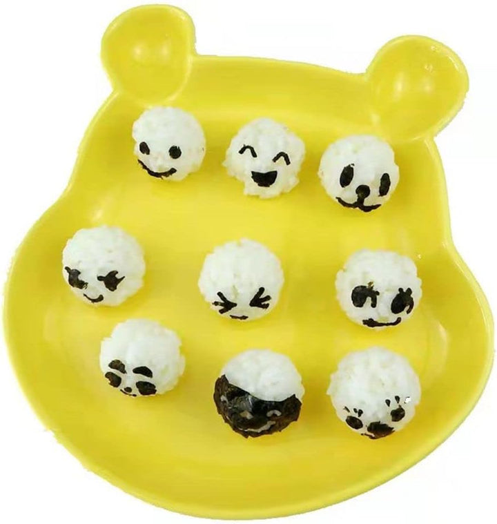 1 x Cartoon-Laver-Seetang-Nori-Ausstecher, Onigiri-Stanzstempel, DIY, Babymahlzeit, lächelndes Gesic