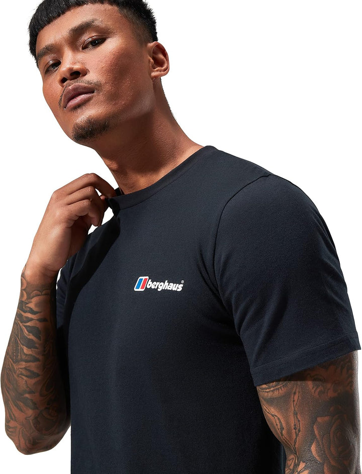 Organic T-Shirt mit klassischem Logo auf Vorder- und Rückseite M Schwarz, M Schwarz