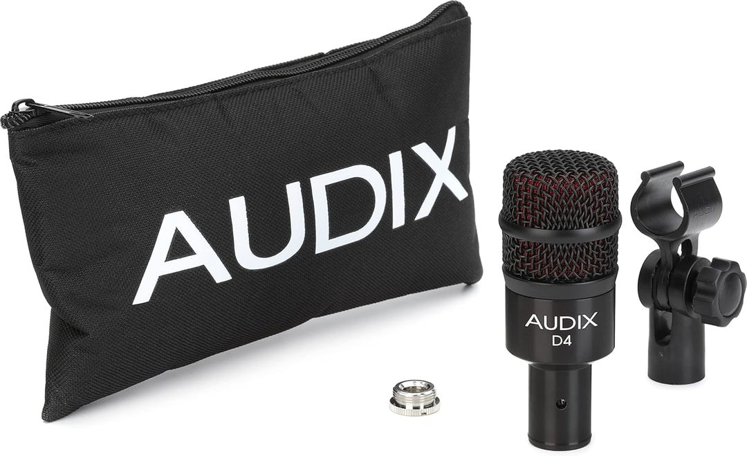 Audix D4 Hochwertiges dynamisches Mikrofon für Instrumente mit Tieffrequenzanteilen