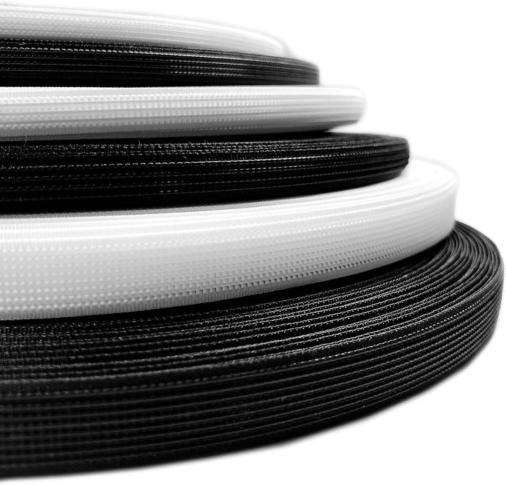 2 x 46 Meter Polyester-Korsettstangen, schwarz und weiss, Stangen, Basteln, Nähzubehör für Korsett-K