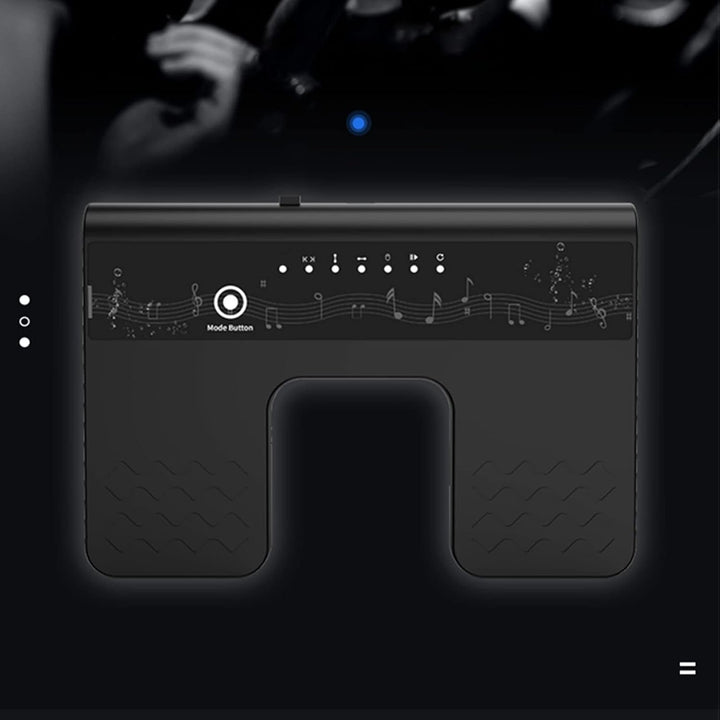 Kabelloses Page Turner Pedal, Bluetooth Fusspedal Wiederaufladbarer Leiser Noten Seitenwender für Ta