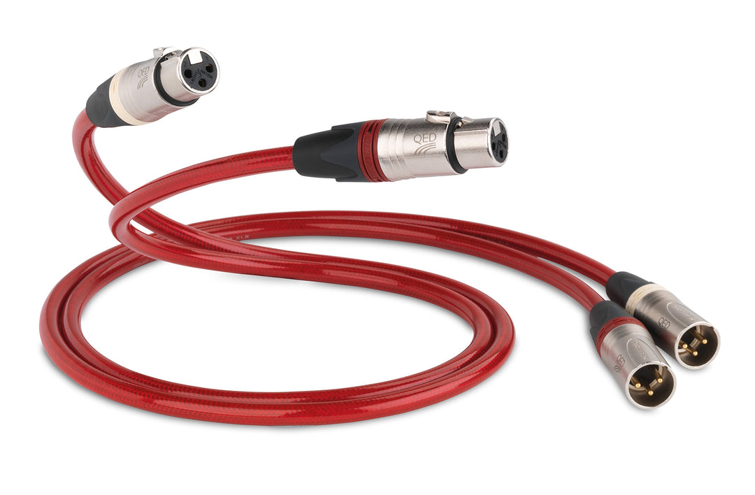 QED QE3280 Reference Evolution Audio-40 Kabel, 0.6m Rot