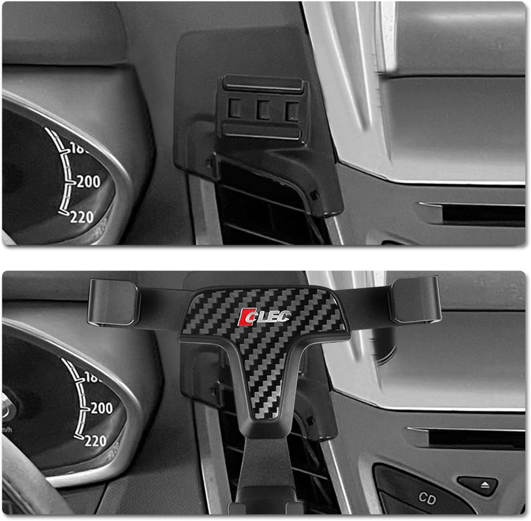 HIGH FLYING für Fiesta MK7 2009-2016 Handyhalterung, Nur für den vertikalen Gebrauch (Kohlefaserkorn