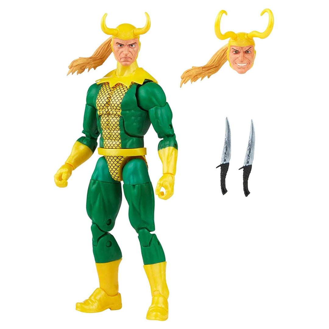Marvel Legends Series Loki, Retroverpackung, 15 cm grosse Action-Figur, 3 Accessoires