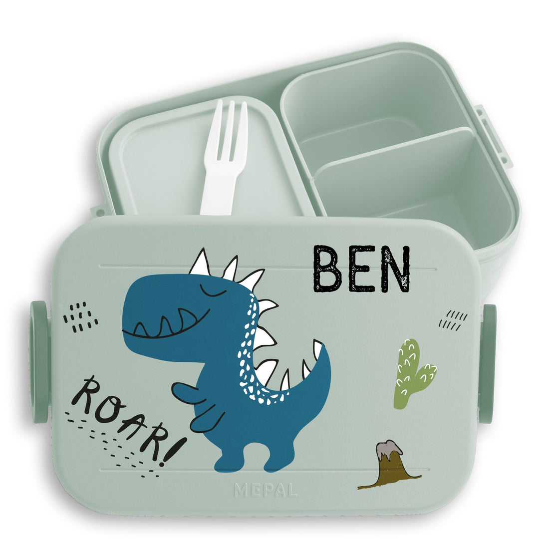 Bento Box Midi für Mepal Bentobox - Kinder Dino Brotbox Dinosaurier Lunchbox Dinosaurus Vesperdose D