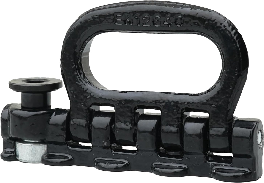 2 Stück Vierfach Fitting Endbeschlag Endfitting für Airlineschiene 4000 daN, klappbar