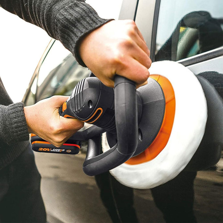 WORX Akku-Poliermaschine 20V WX856.9 – Elektrische Poliermaschine zum Polieren im Innen- und Aussenb