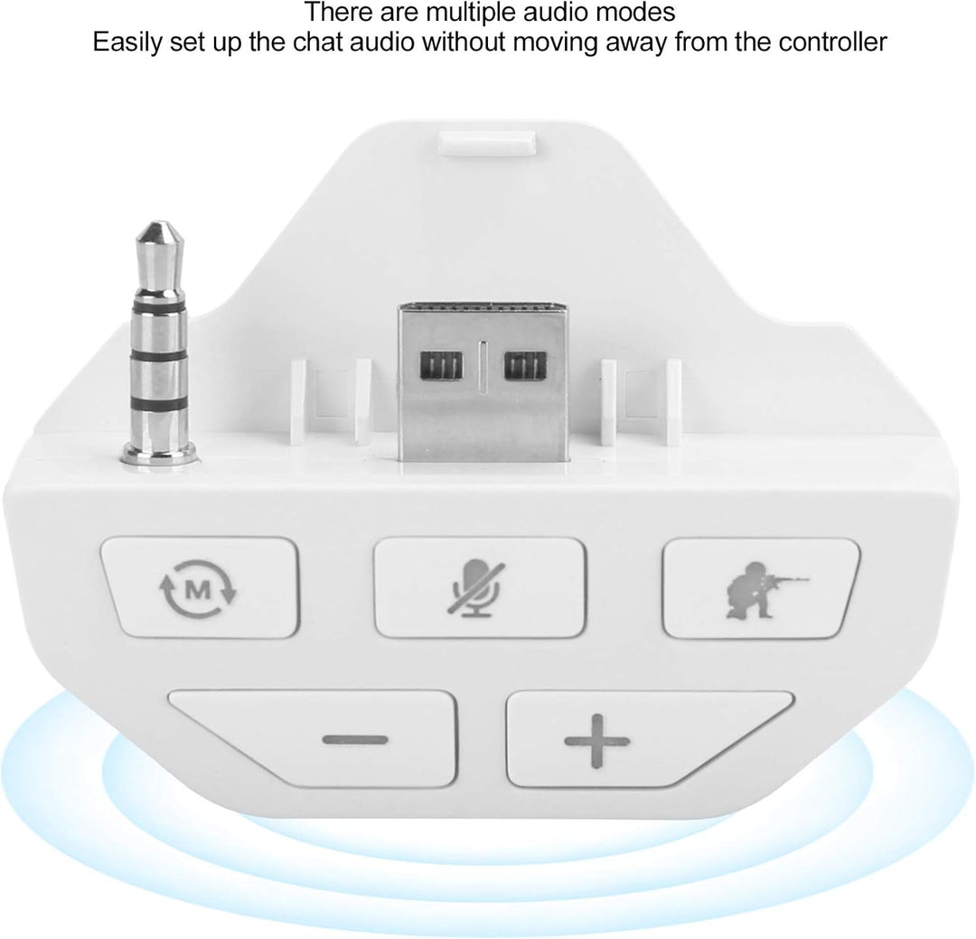 Heayzoki Controller Sound Enhancer für Xbox One, Headset-Adapter Controller-Audio-Adapter Kopfhörer-
