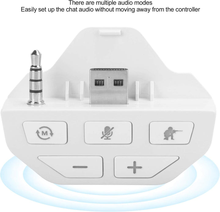 Heayzoki Controller Sound Enhancer für Xbox One, Headset-Adapter Controller-Audio-Adapter Kopfhörer-
